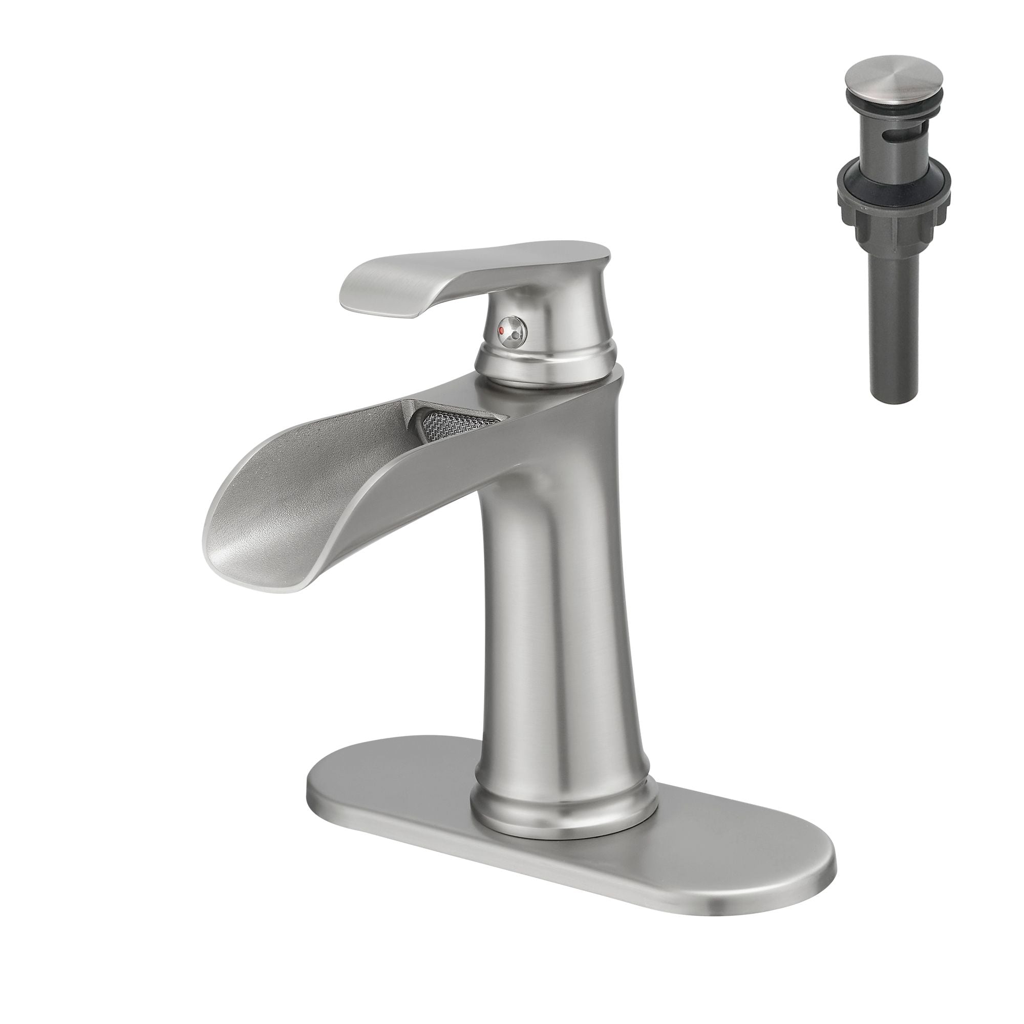 Nowadays Waterfall bathroom faucet, single handle bathroom sink faucet