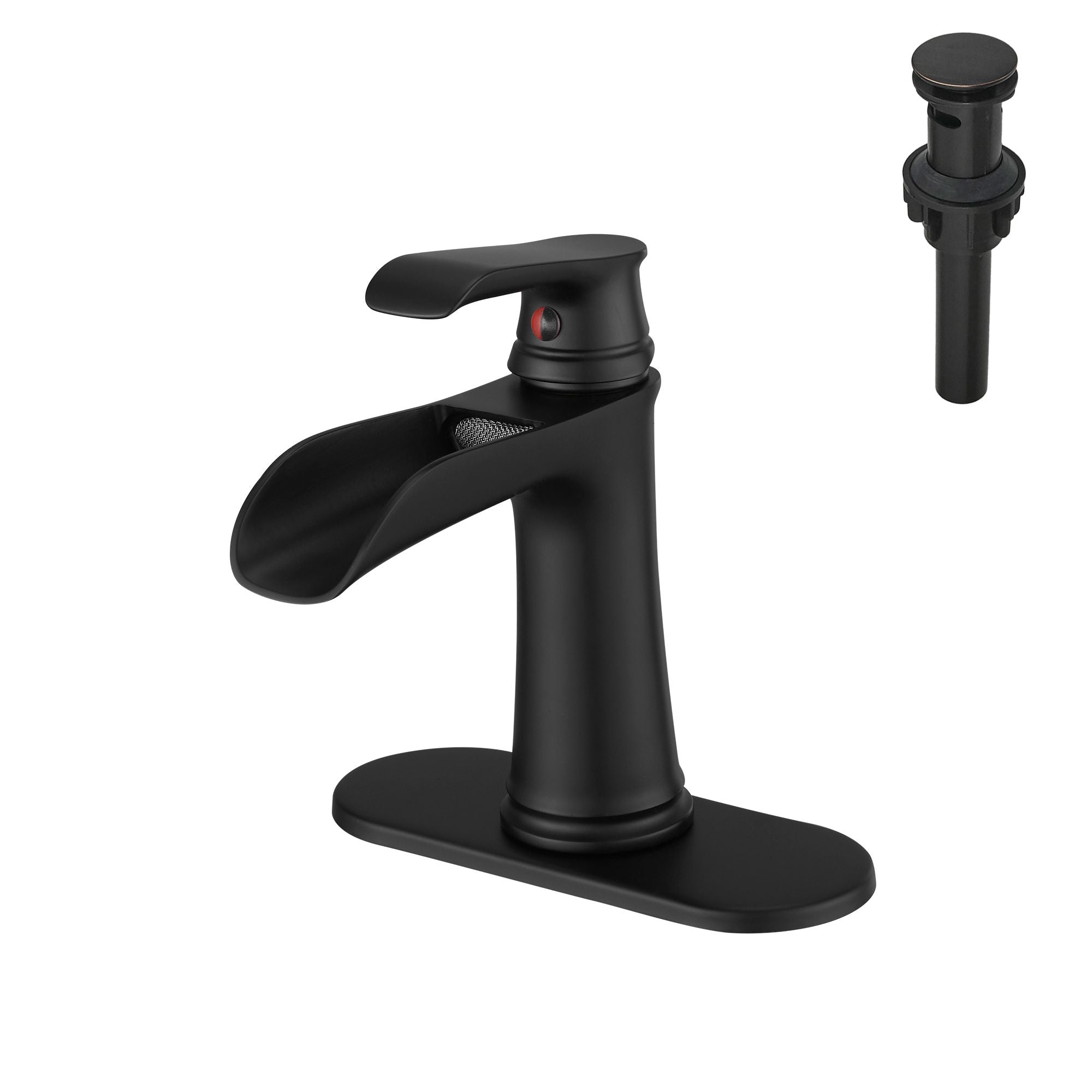 Nowadays Waterfall bathroom faucet, single handle bathroom sink faucet