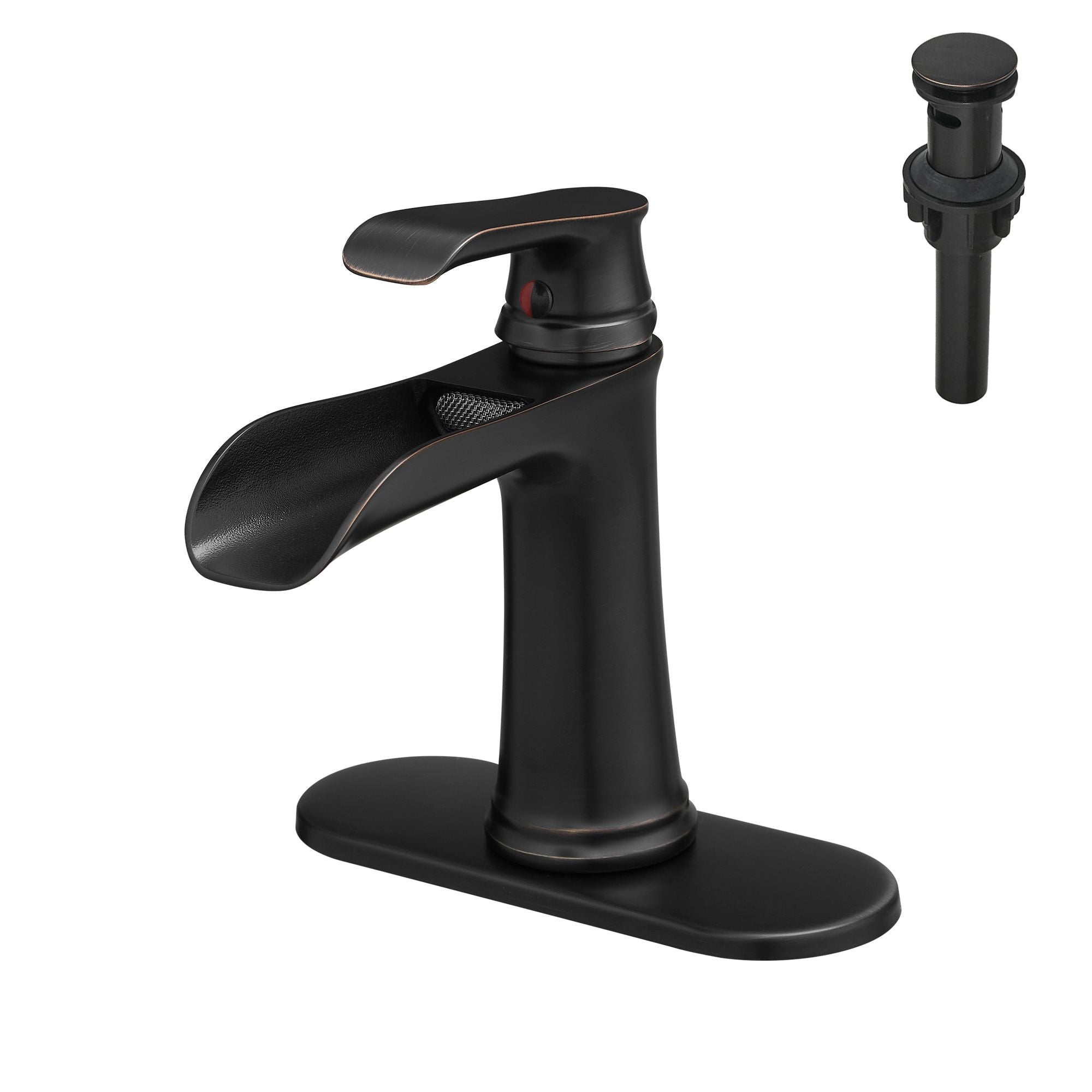 Nowadays Waterfall bathroom faucet, single handle bathroom sink faucet