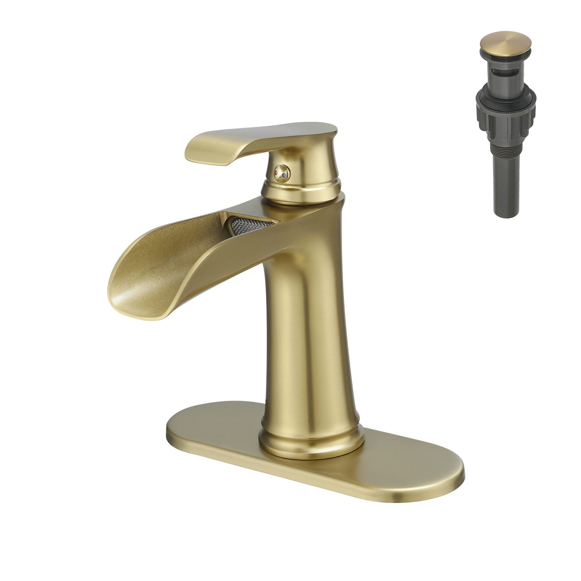 Nowadays Waterfall bathroom faucet, single handle bathroom sink faucet