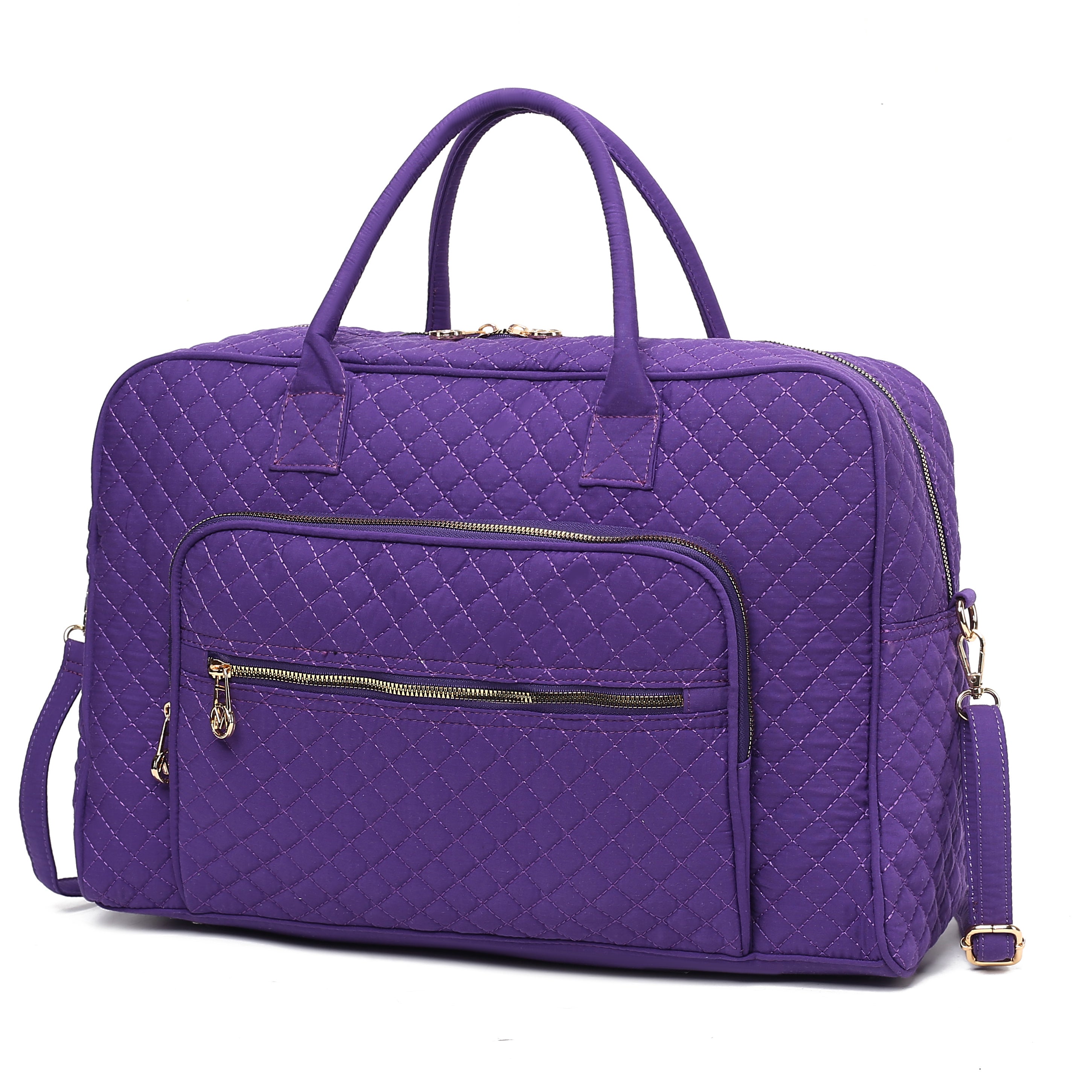 Jayla Solid Quilted Cotton Women Duffle Bag