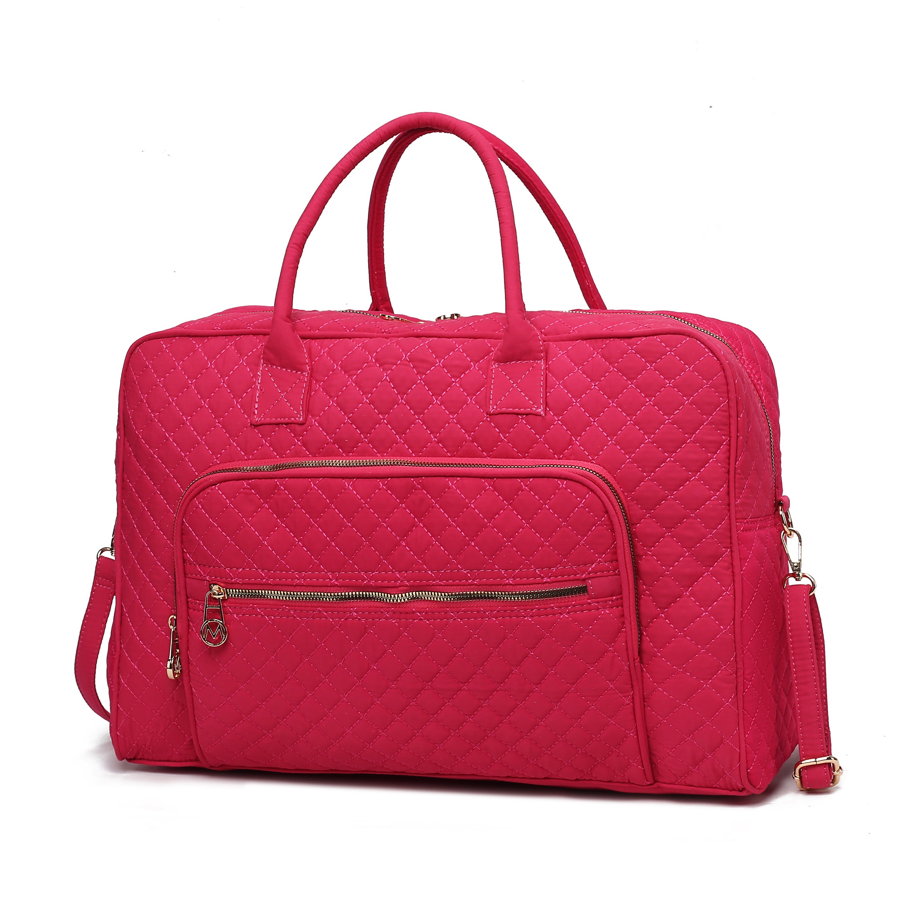 Jayla Solid Quilted Cotton Women Duffle Bag