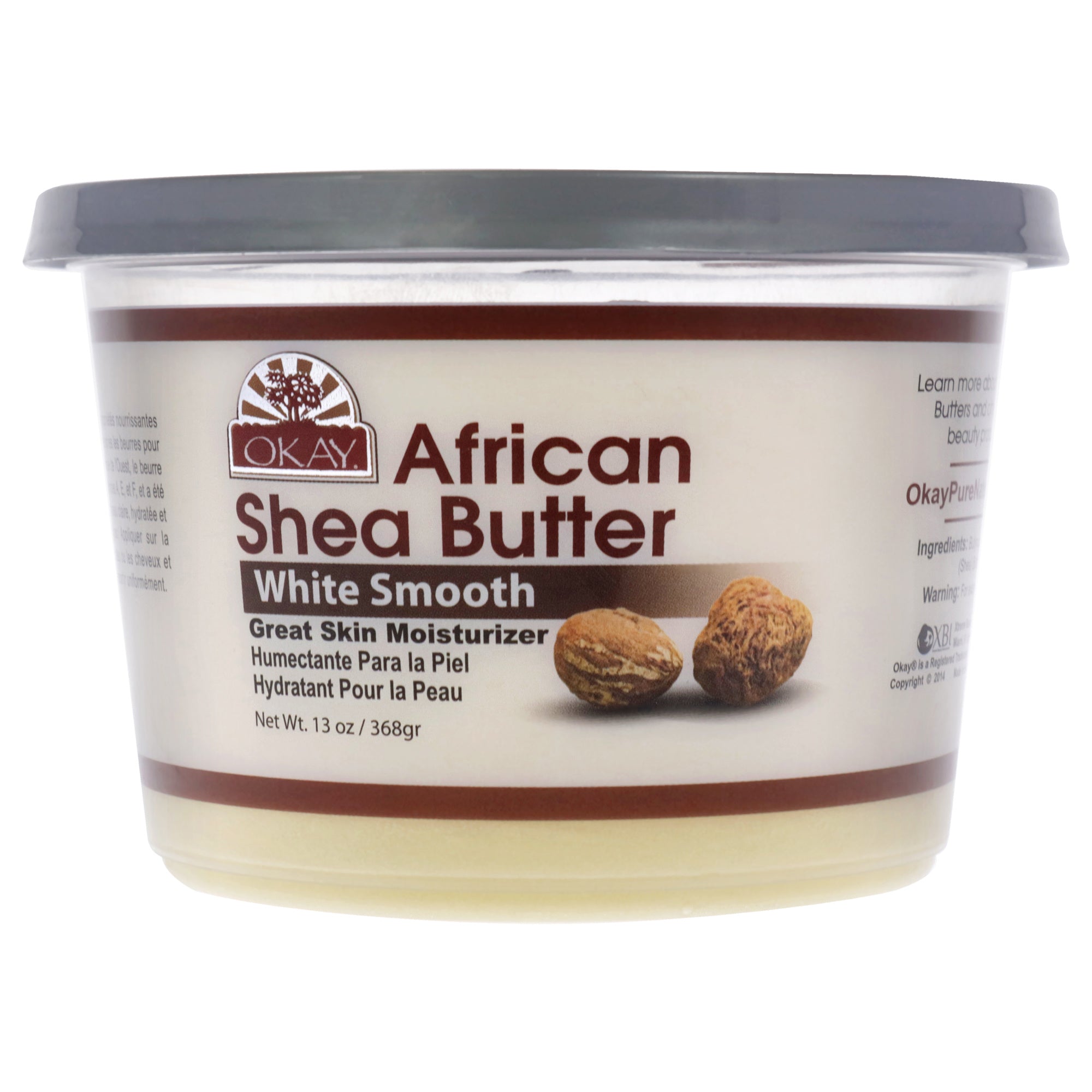 African Shea Butter White Smooth Moisturizer by Okay for Unisex - 13 oz Body Butter