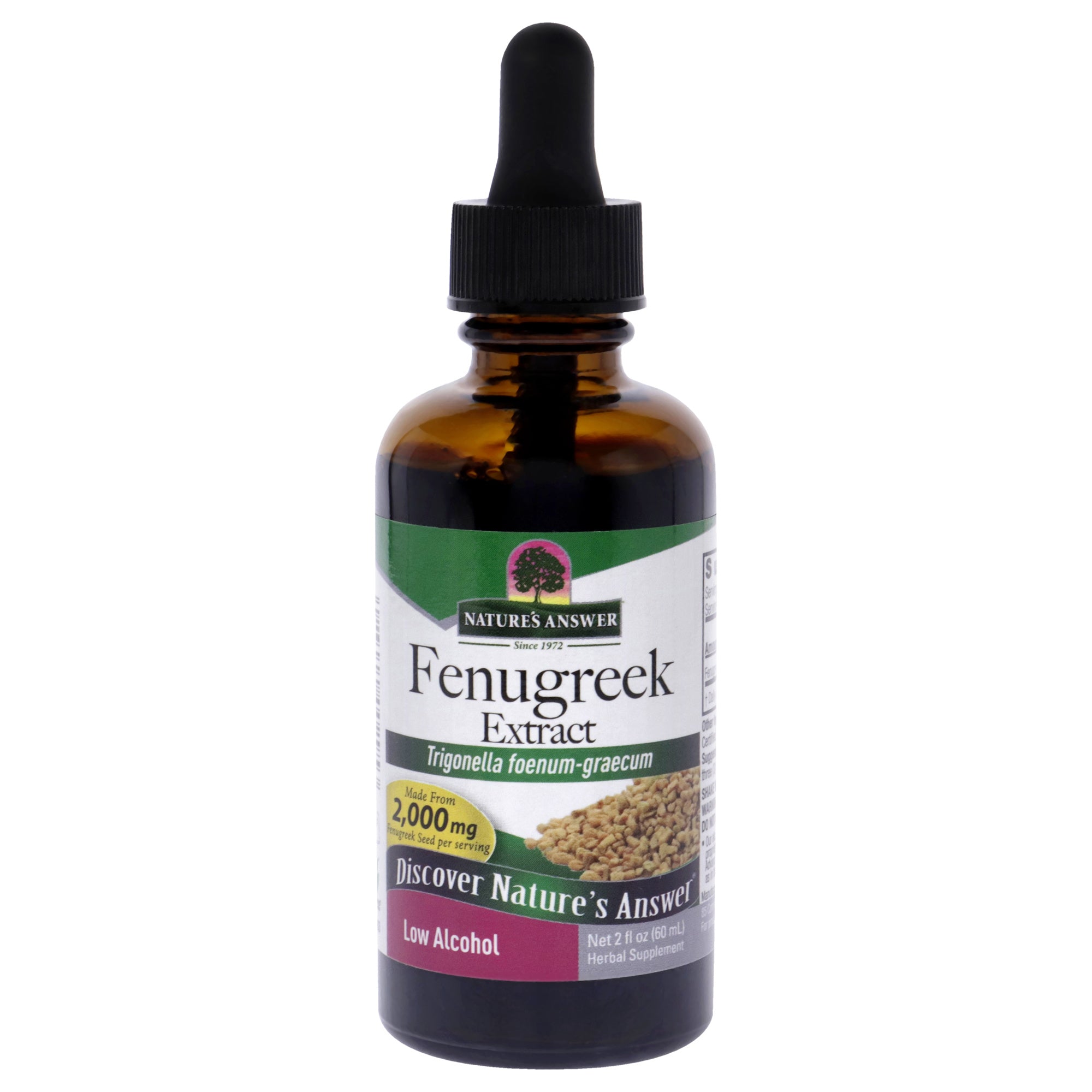 Fenugreek Extract - 2000mg by Natures Answer for Unisex - 2 oz Dietary Supplement