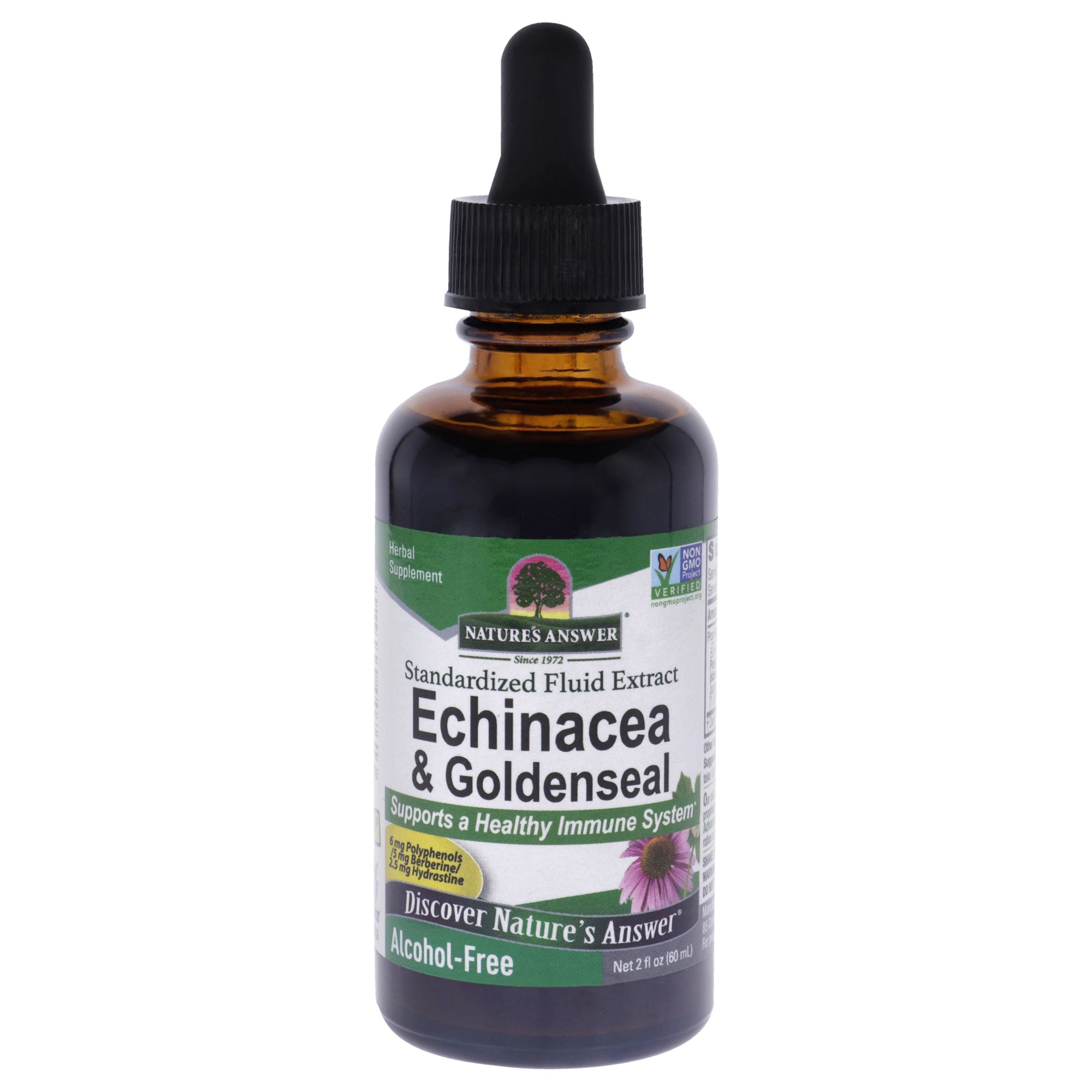 Echinacea and Golden Seal by Natures Answer for Unisex - 2 oz Dietary Supplement