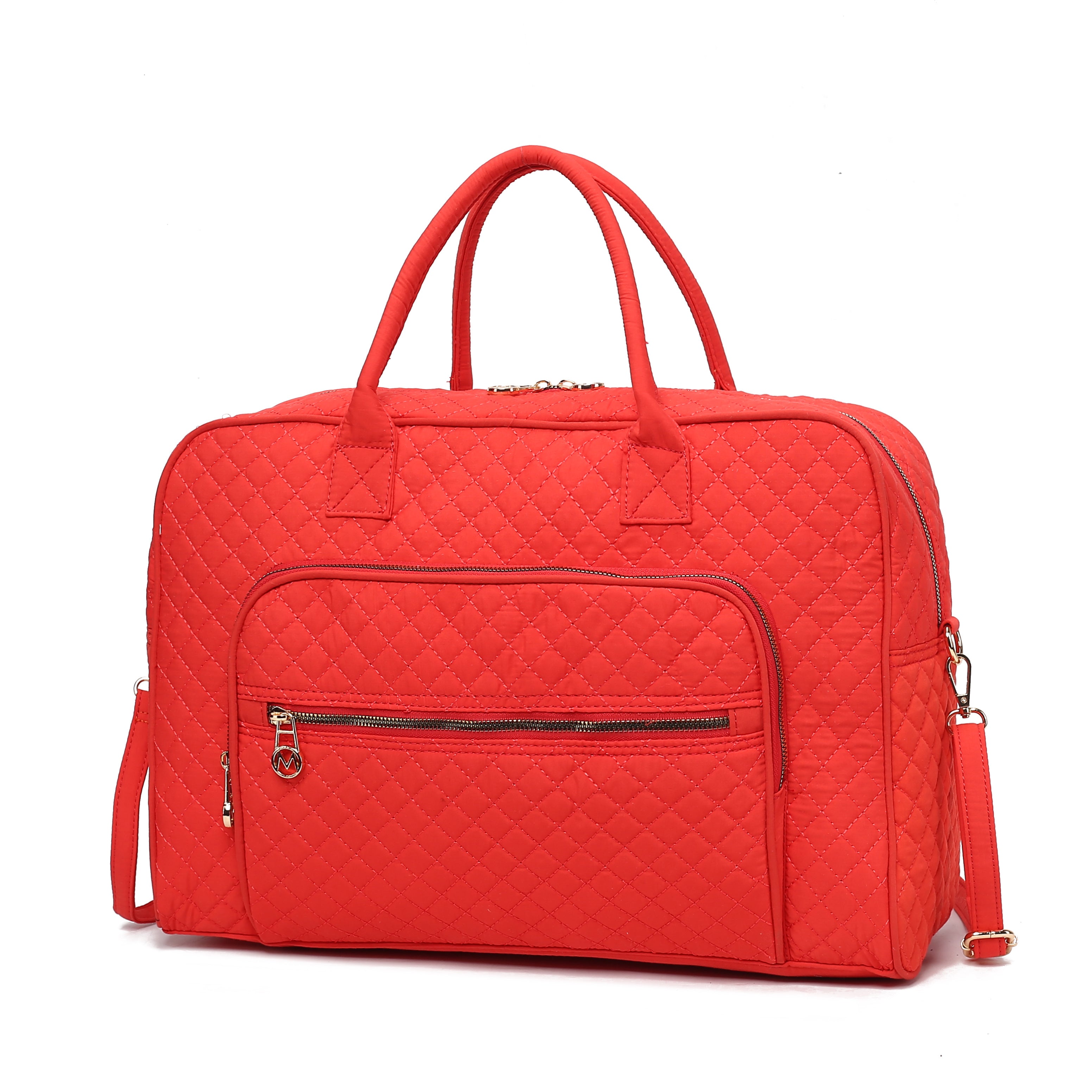 Jayla Solid Quilted Cotton Women Duffle Bag