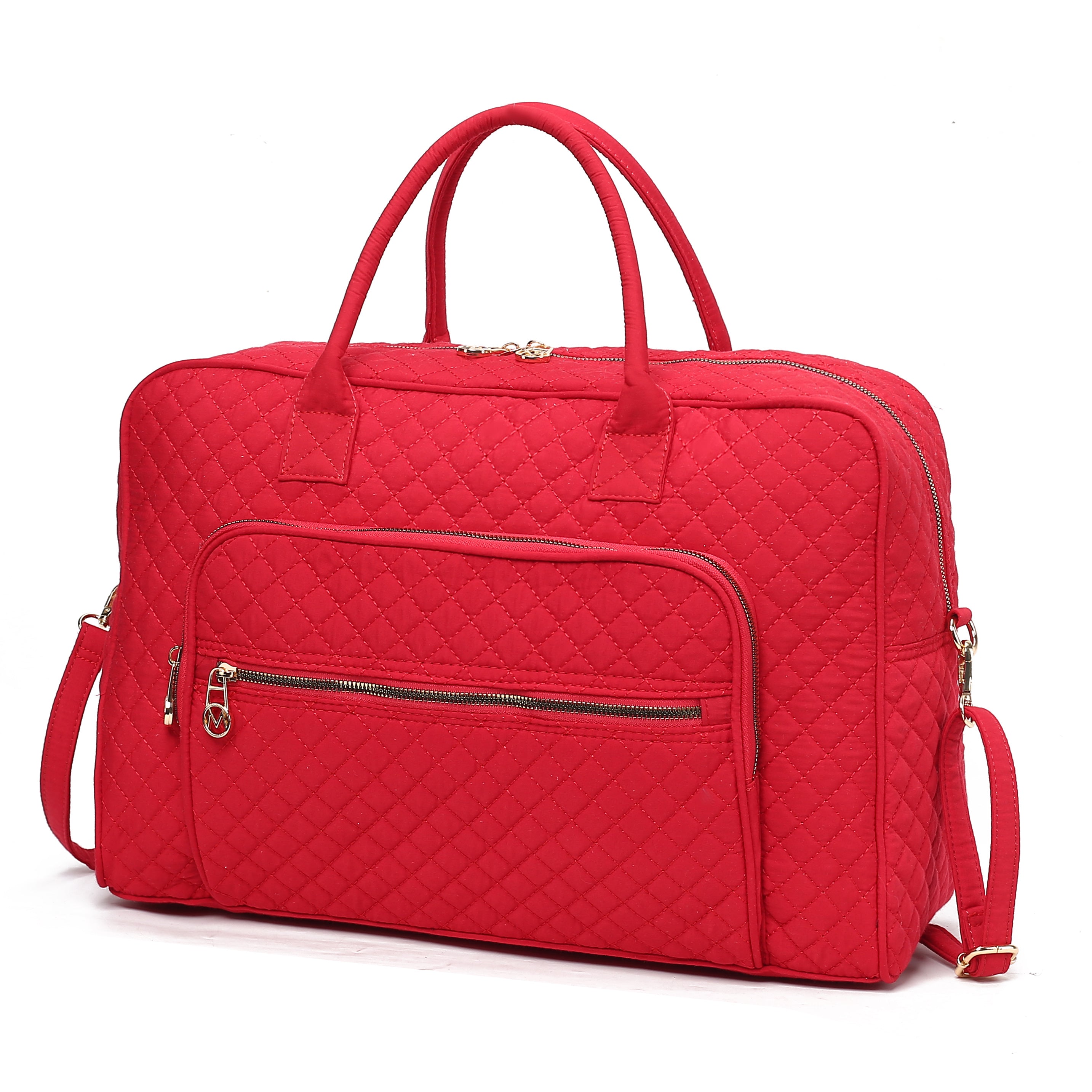 Jayla Solid Quilted Cotton Women Duffle Bag