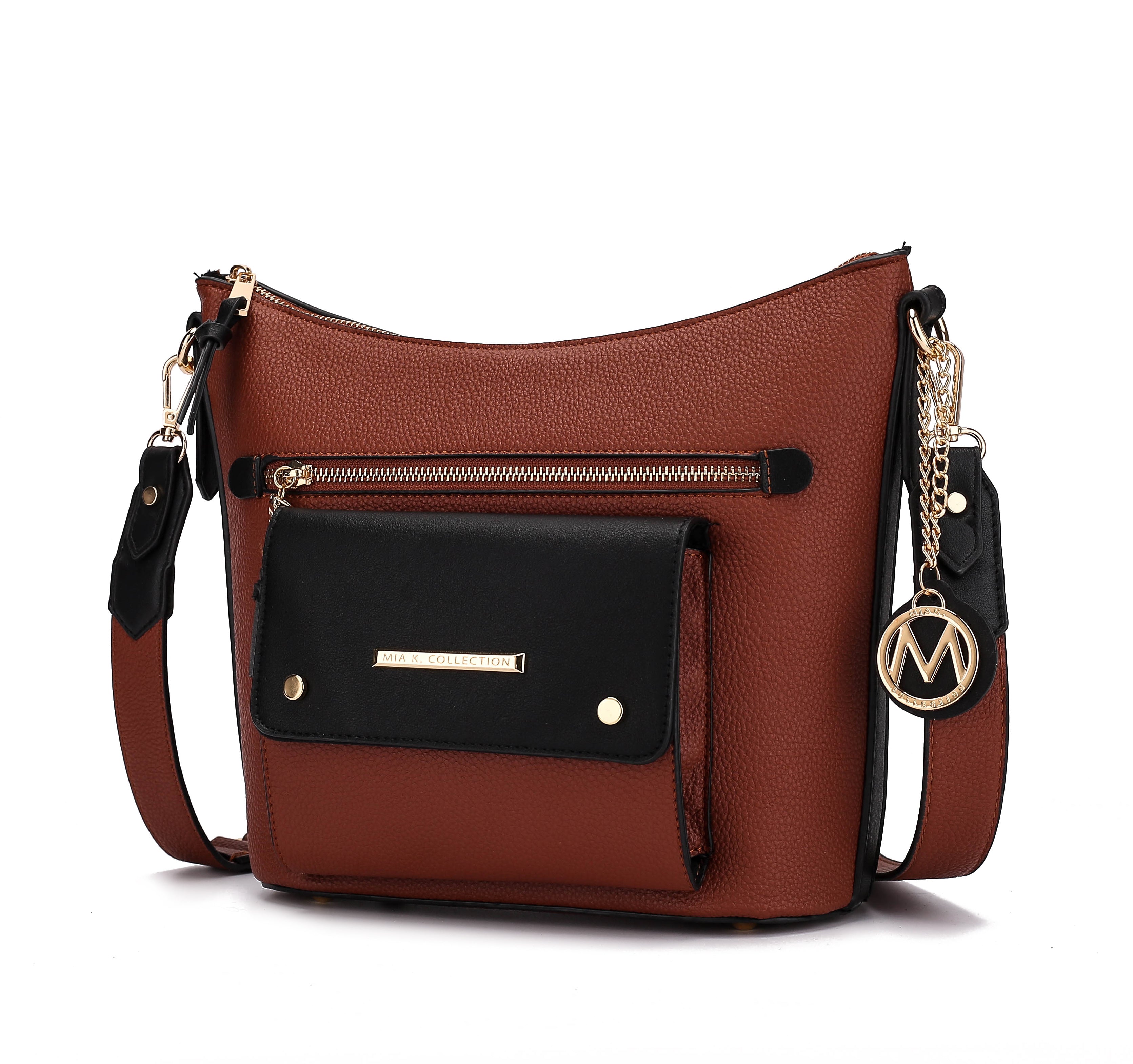 Serenity Color Block Vegan Leather Women Crossbody Bag