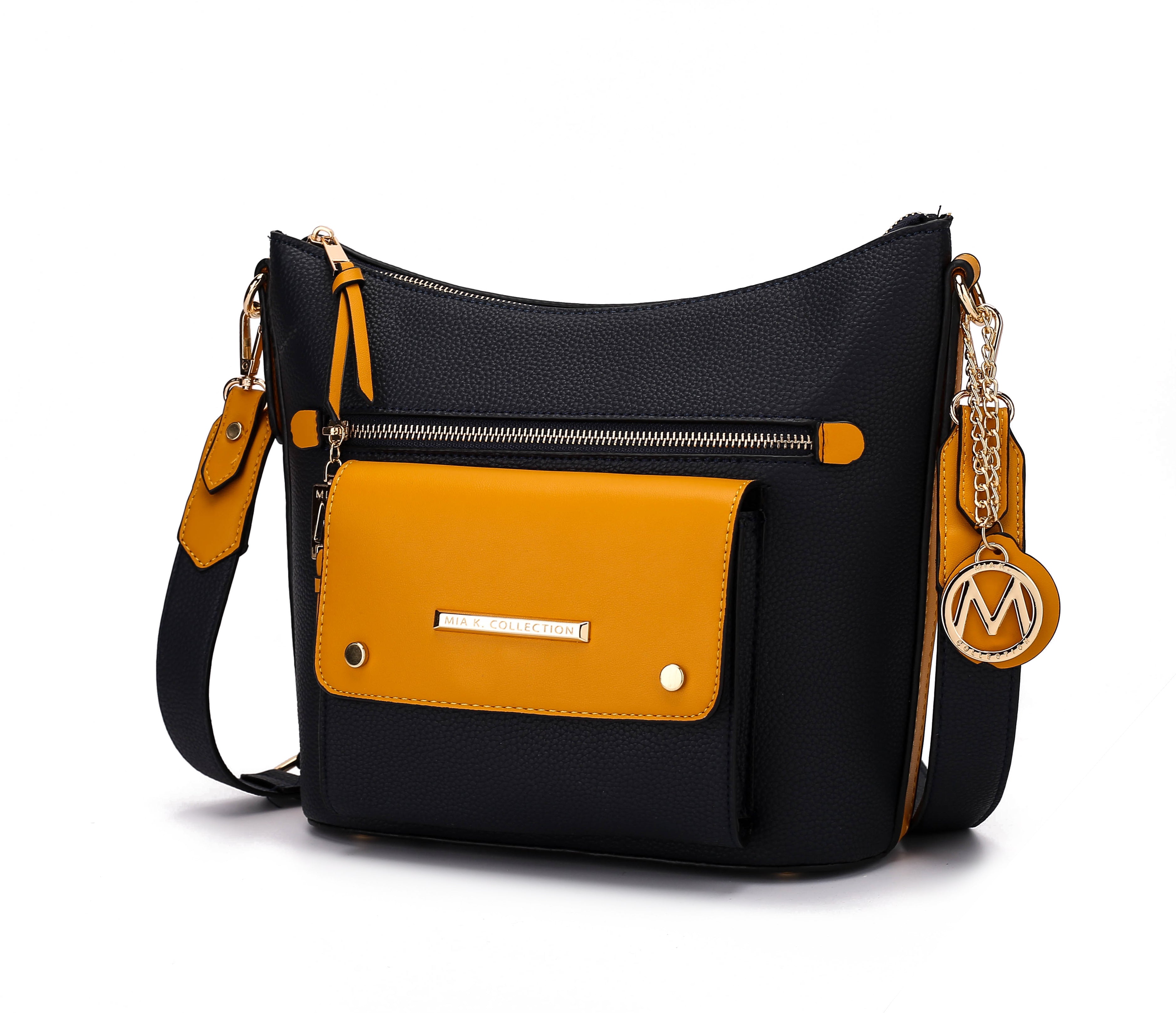 Serenity Color Block Vegan Leather Women Crossbody Bag