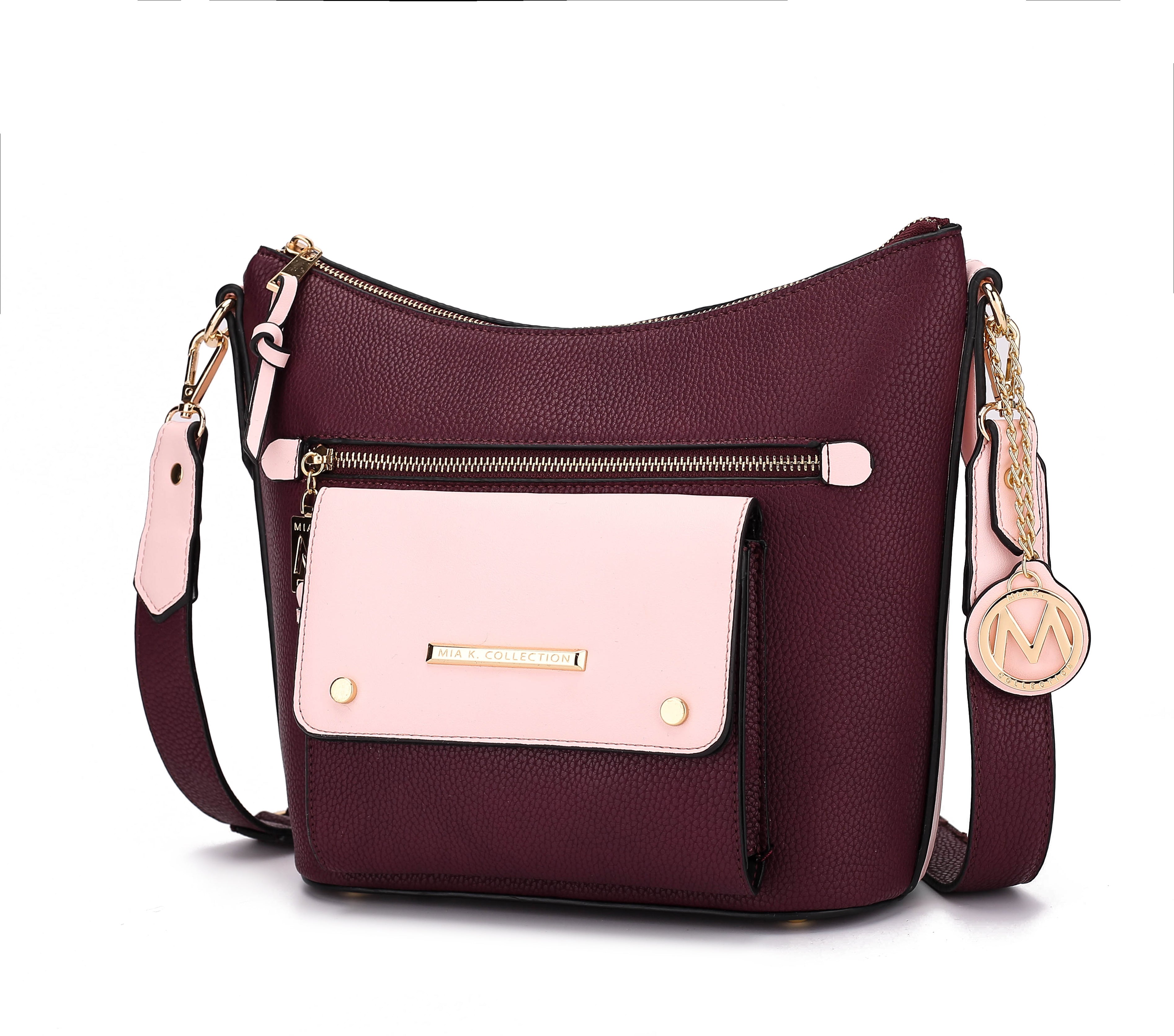 Serenity Color Block Vegan Leather Women Crossbody Bag