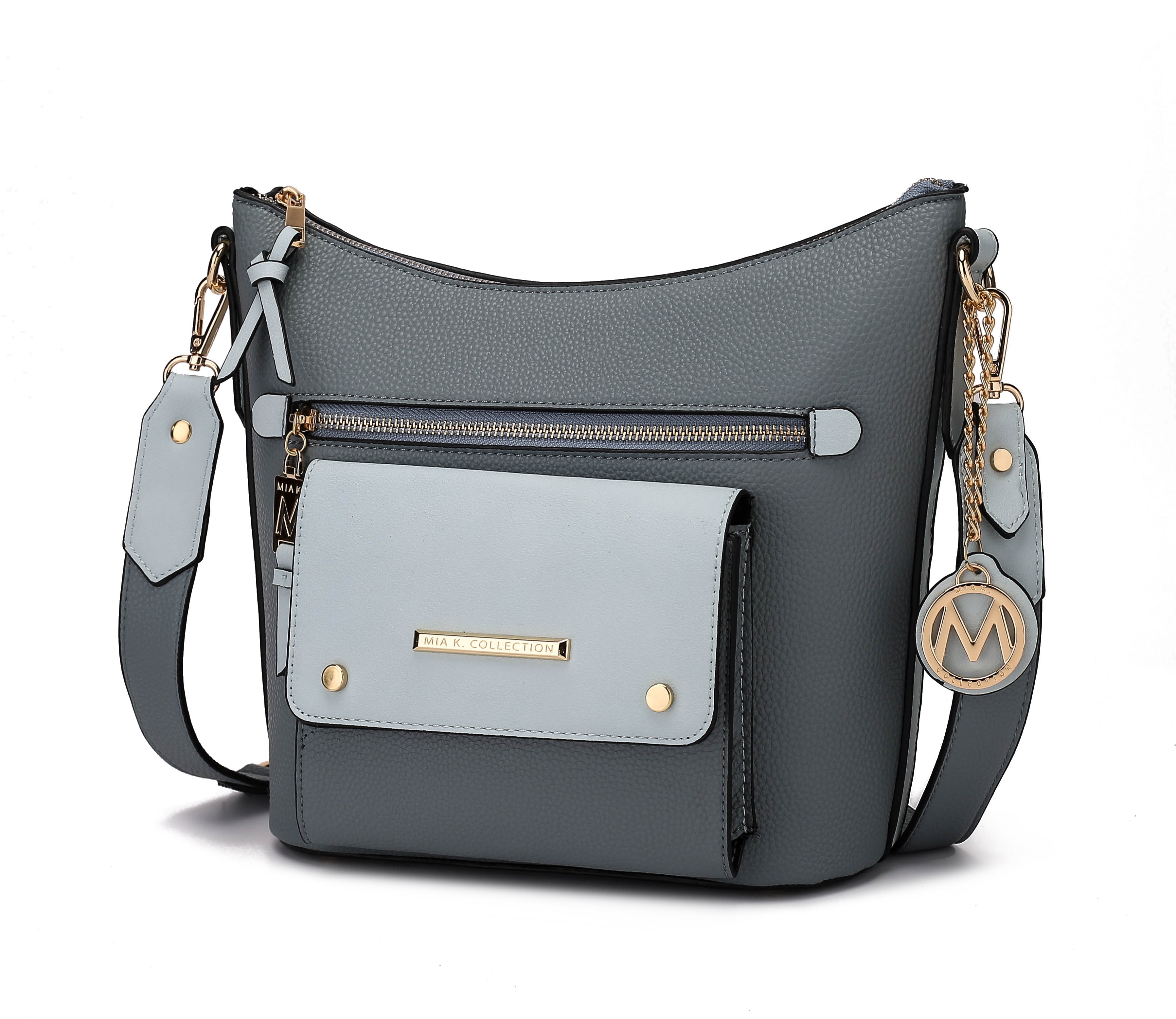 Serenity Color Block Vegan Leather Women Crossbody Bag