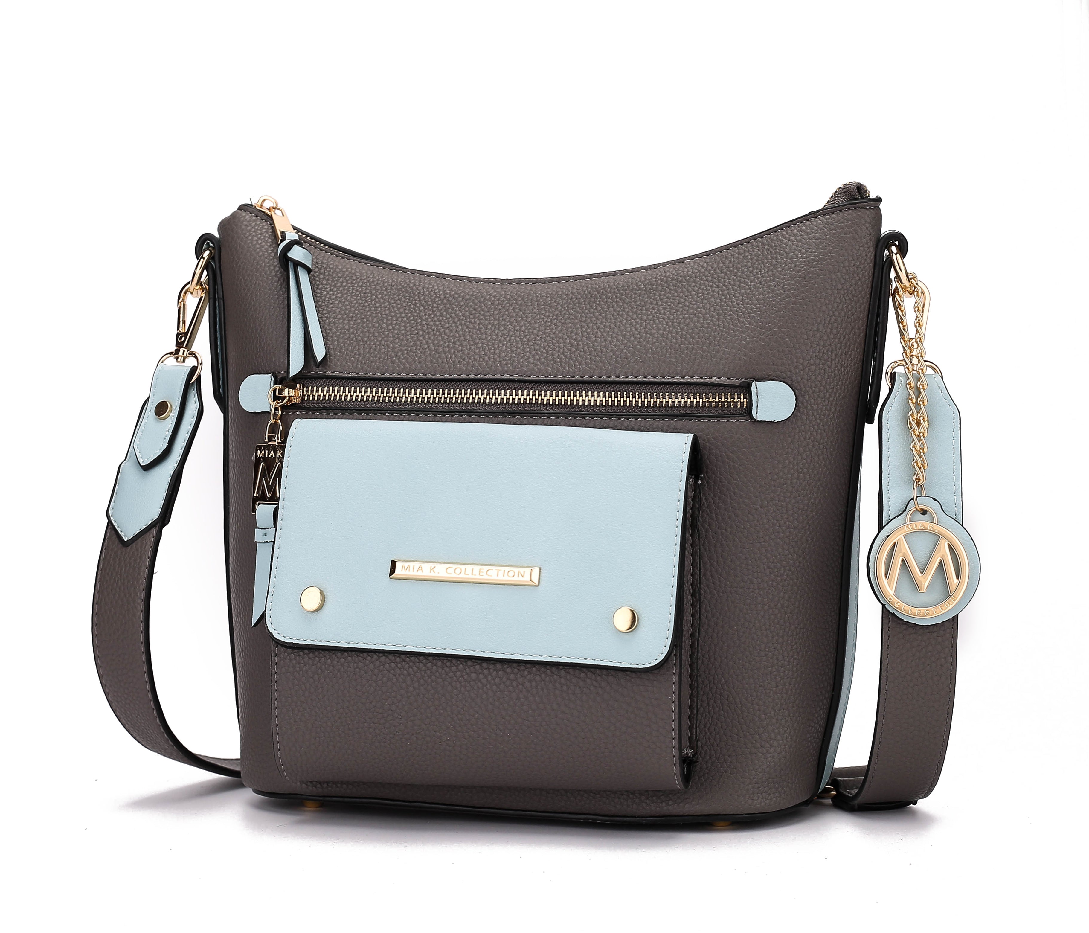 Serenity Color Block Vegan Leather Women Crossbody Bag