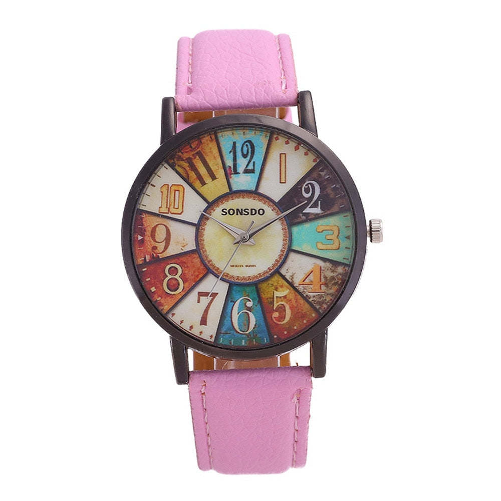 New Women Wrist Watch 2022 Women's Unisex Luxury Brand Retro Casual Faux Leather Analog Quartz Watch Clock Wristwatches Reloj Mujer