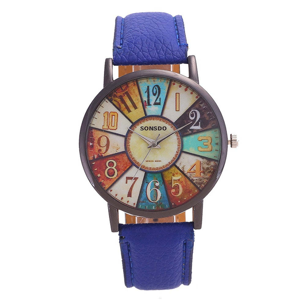 New Women Wrist Watch 2022 Women's Unisex Luxury Brand Retro Casual Faux Leather Analog Quartz Watch Clock Wristwatches Reloj Mujer