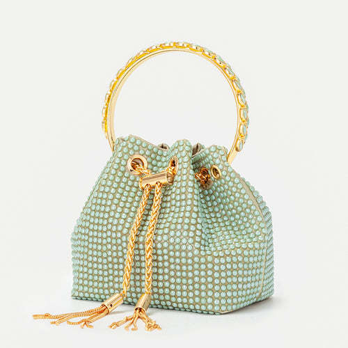 Women Ceramic Beads Tassel Crossbody Bags