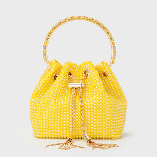 Women Ceramic Beads Tassel Crossbody Bags