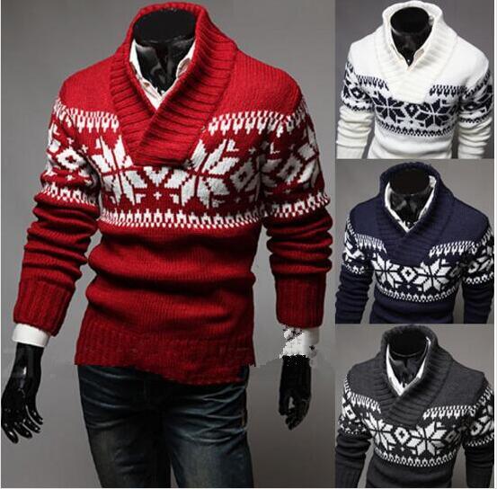 2023 England style men sweater Pullovers sweater Slim O-Neck men sweater fashion men Christmas sweaters