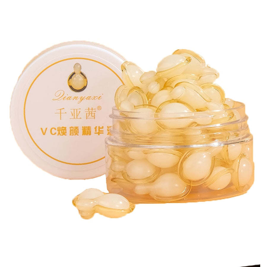 Vitamin C Facial Capsules Essence Anti-wrinkle Aging Whitening Shrink Pores Moisturizing Nourish Capsule Face Care