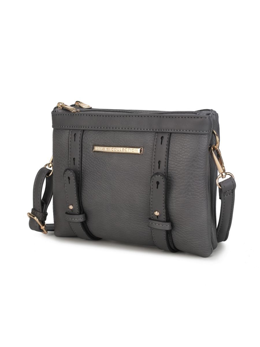 MKF Collection Elsie Multi Compartment Crossbody Bag by Mia k