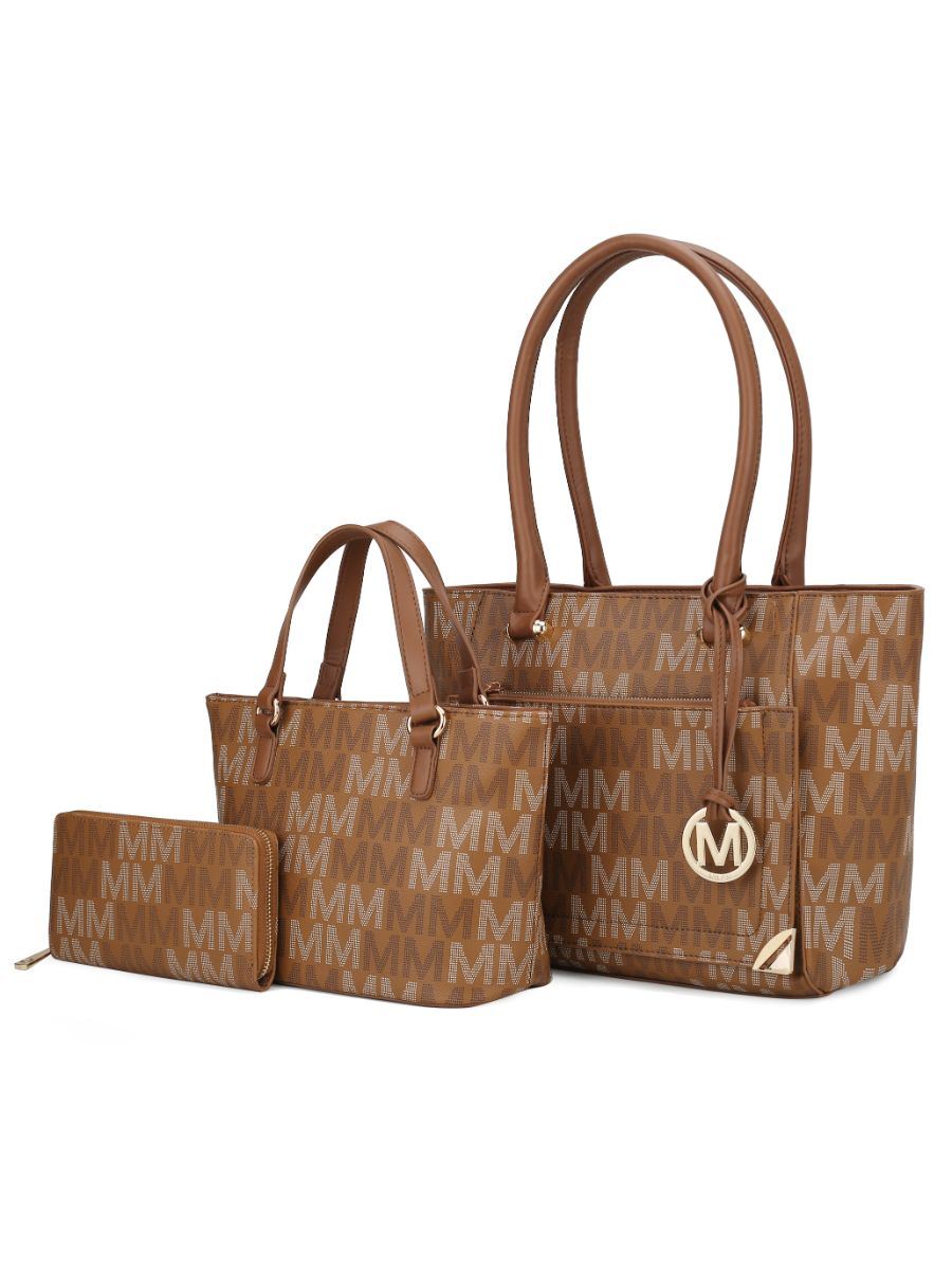 MKF Collection Lady II M Signature Tote & Wallet Set by Mia k