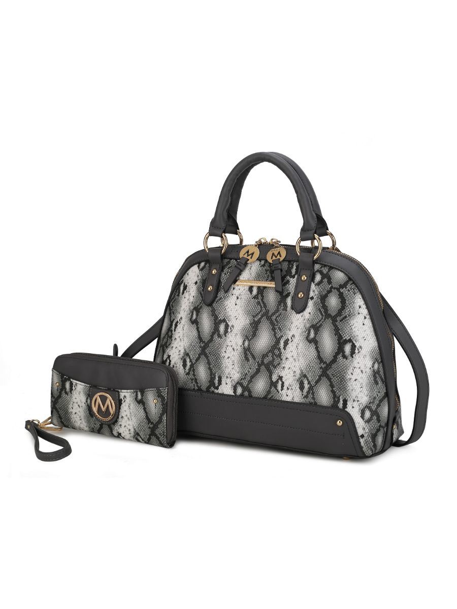 MKF Collection Frida Satchel Handbag and Wallet by Mia k