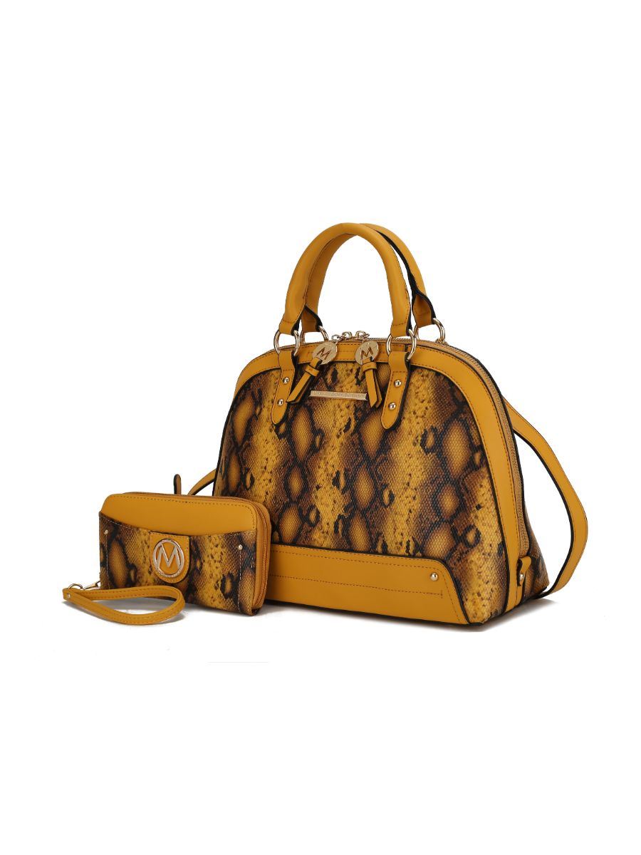 MKF Collection Frida Satchel Handbag and Wallet by Mia k