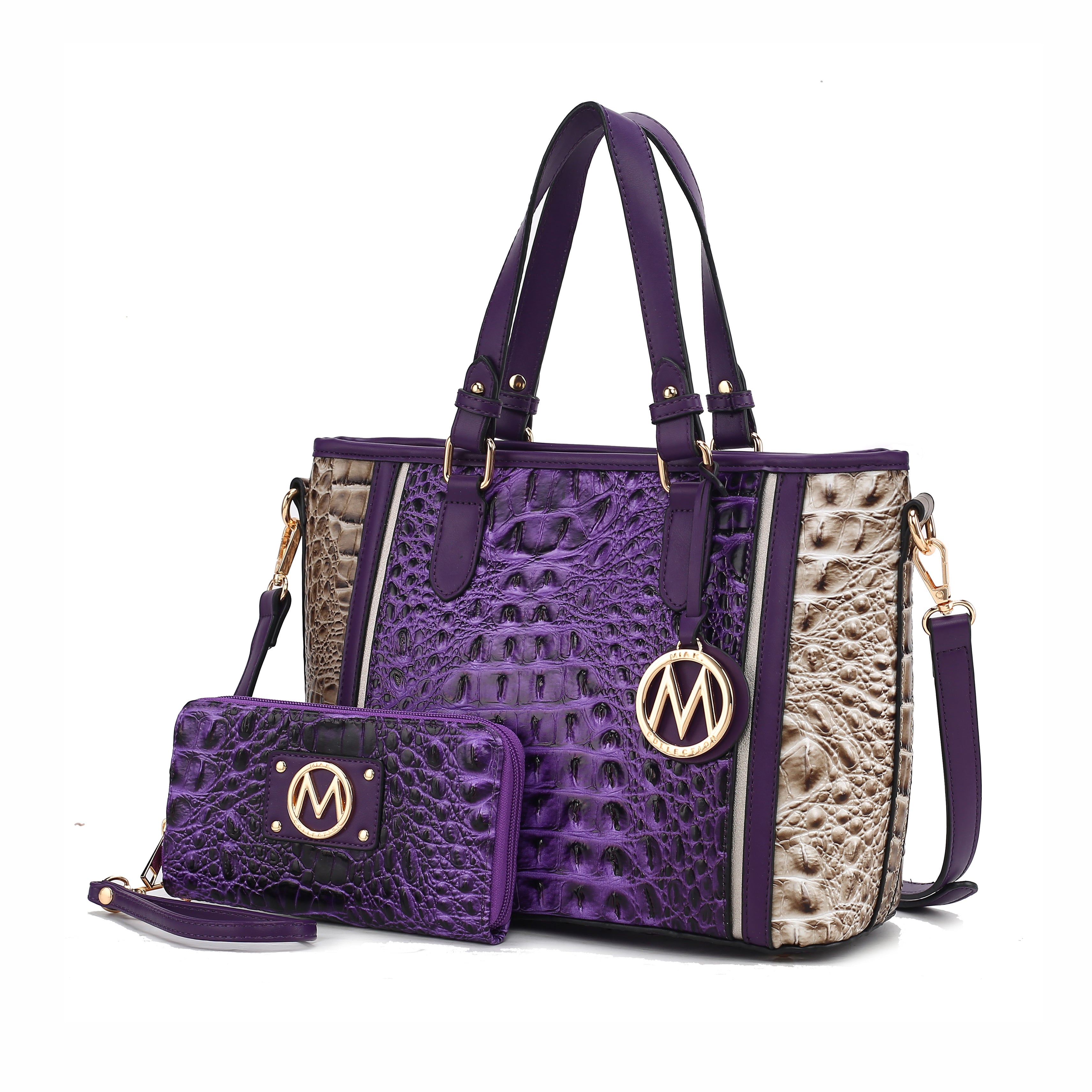 MKF Collection Lizza Croco Embossed Tote Handbag by Mia k