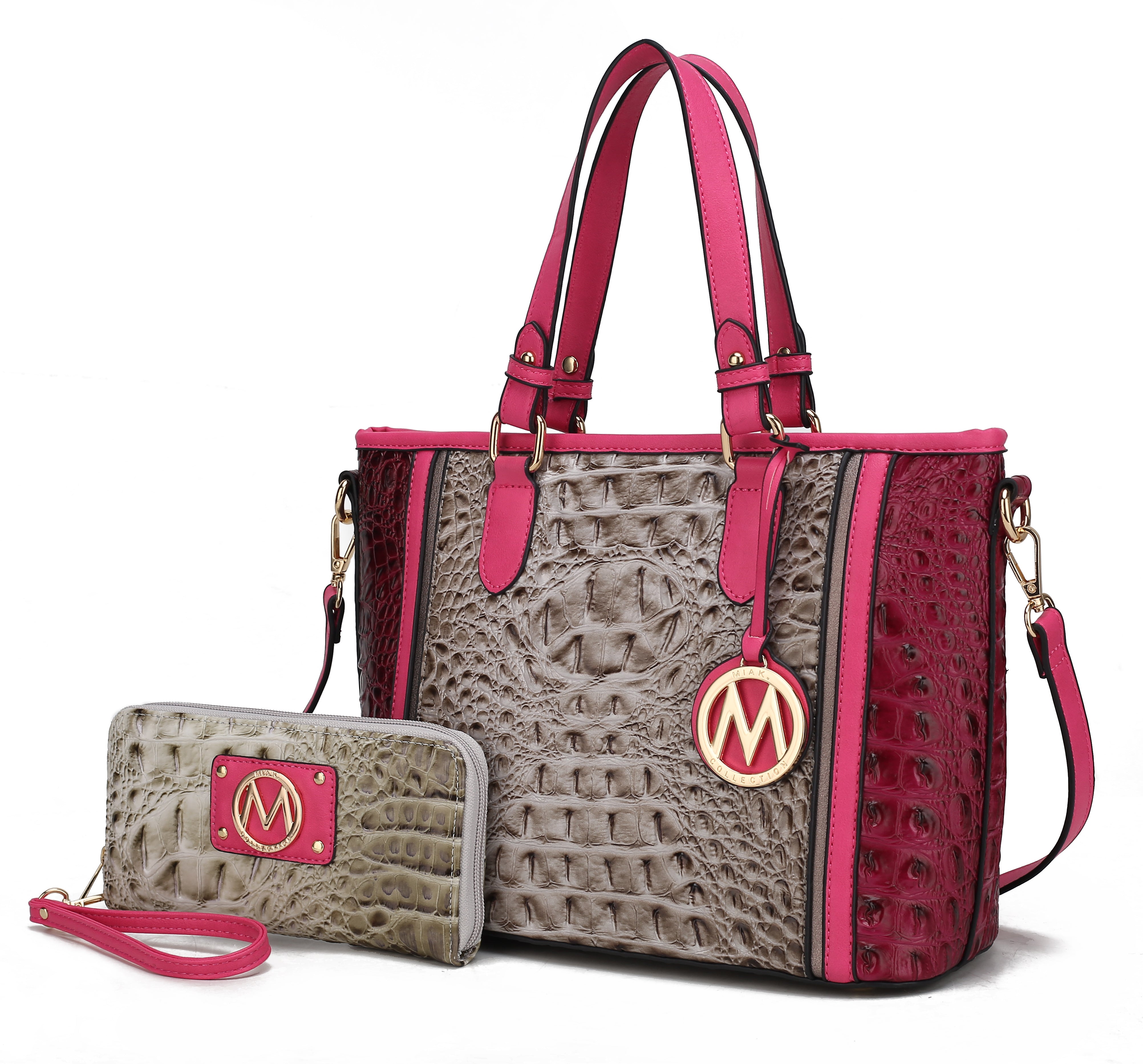 MKF Collection Lizza Croco Embossed Tote Handbag by Mia k