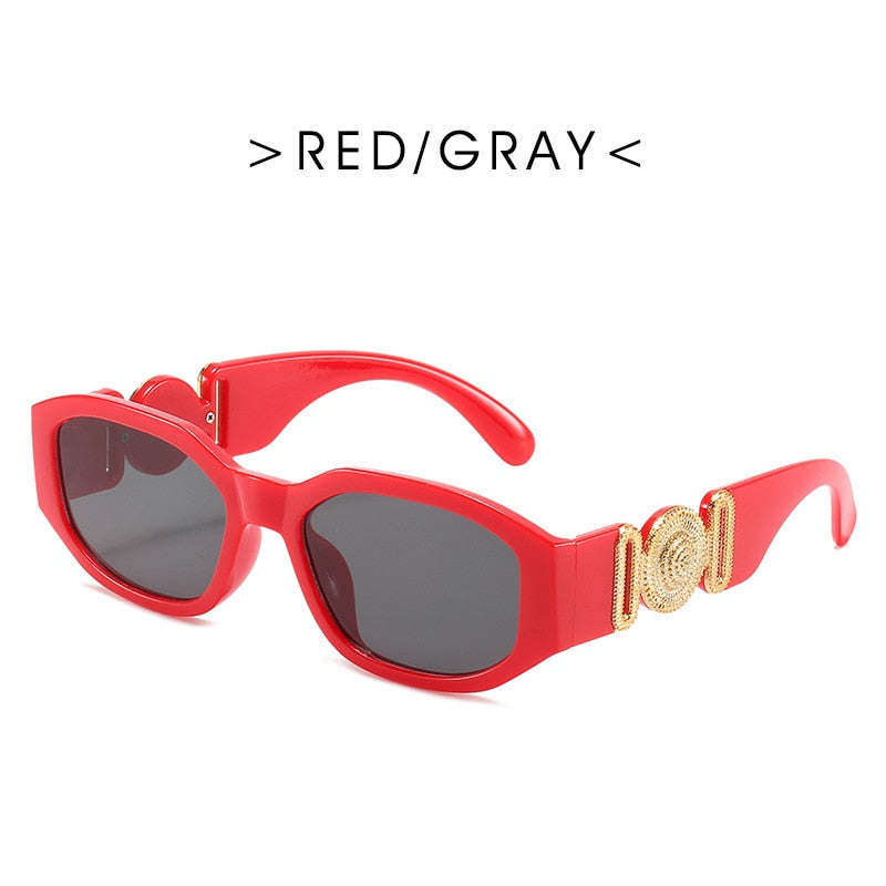 Fashion Brand Design Vintage Small Rectangle Sunglasses Women Men Retro Cutting Lens Gradient Square Sun Glasses Female UV400