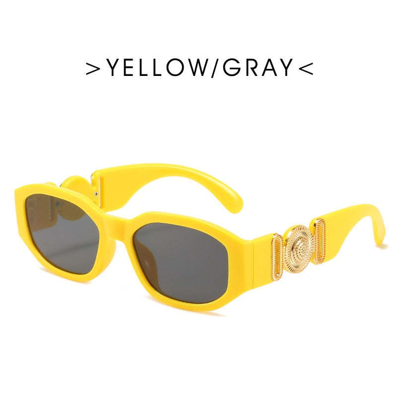 Fashion Brand Design Vintage Small Rectangle Sunglasses Women Men Retro Cutting Lens Gradient Square Sun Glasses Female UV400