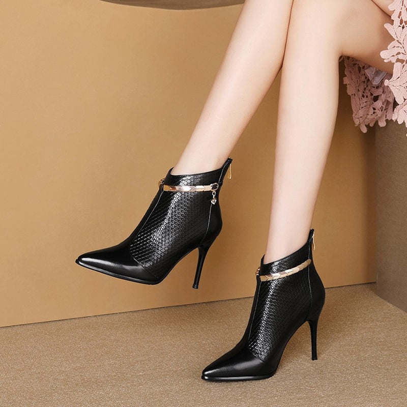 Autumn winter boots women boots stiletto high heel ankle boots ankle boots