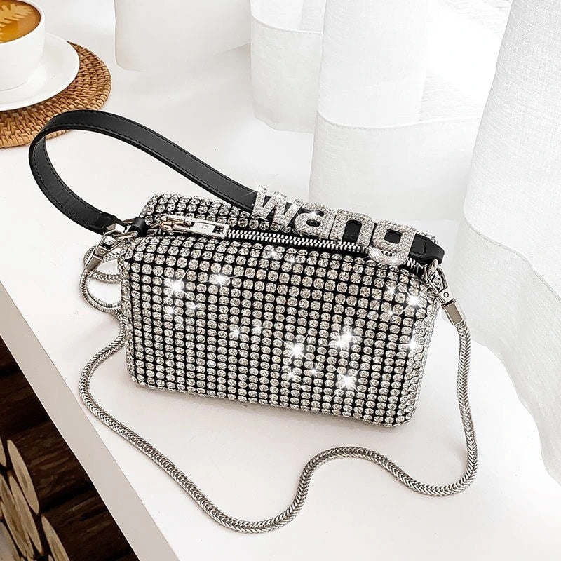 2023 Rhinestone Handbag for Women Bag Diamonds Shoulder Bag Purse Ladies Female Crossbody Bag shining diamond bag