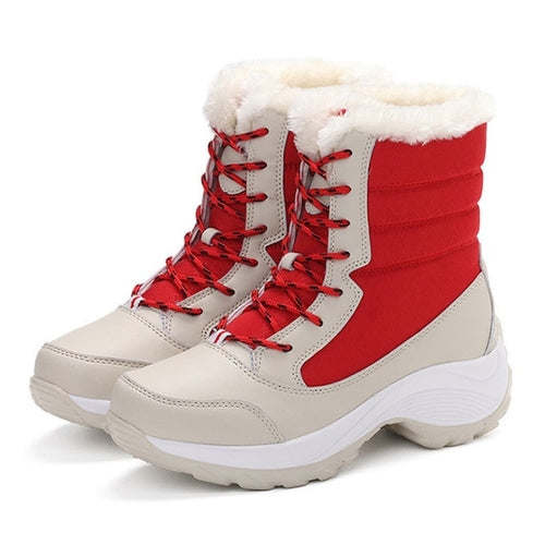 Women Boots Waterproof Winter Shoes Women Snow