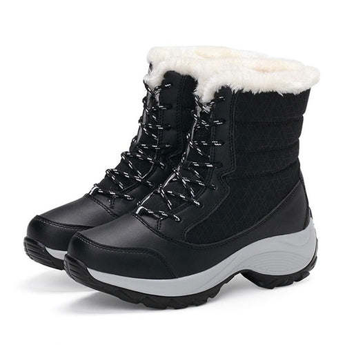 Women Boots Waterproof Winter Shoes Women Snow