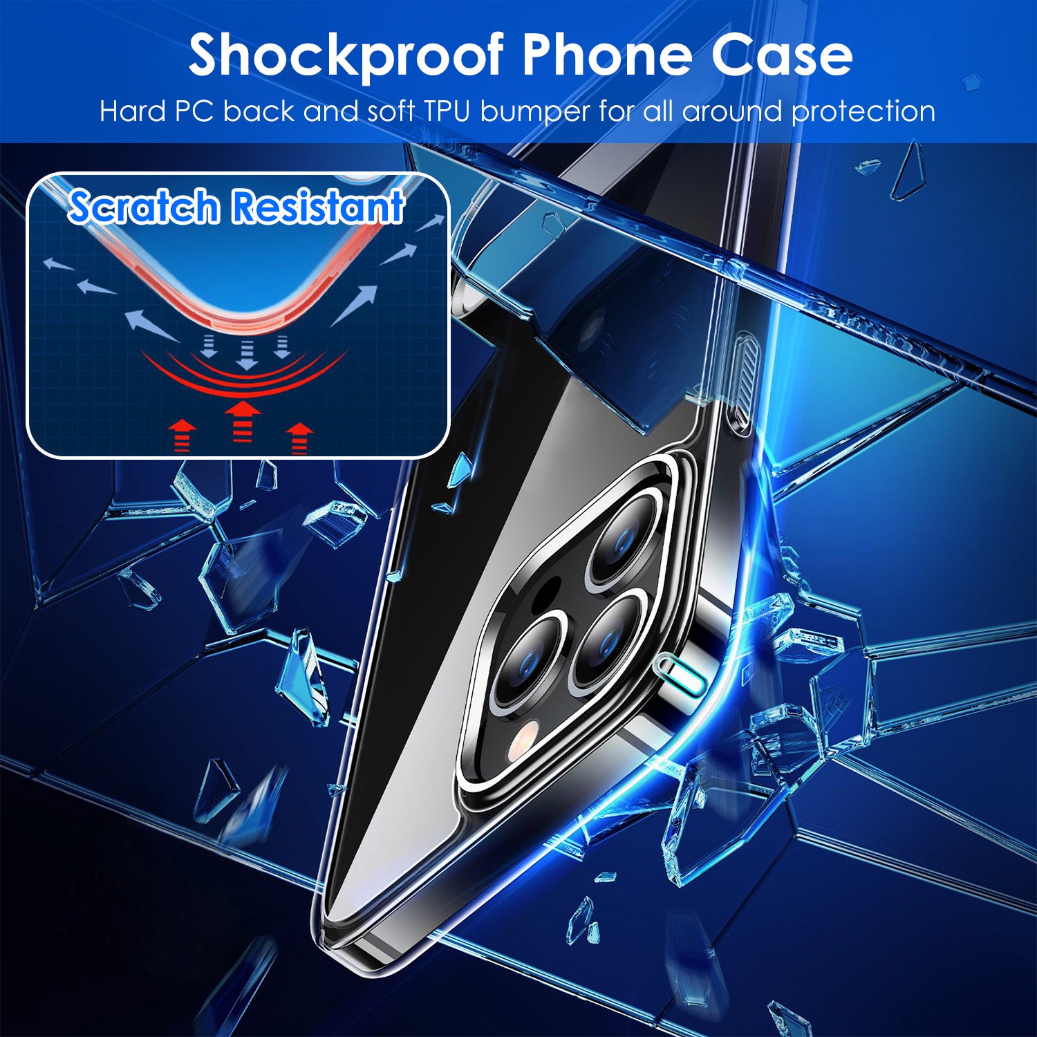 Magnetic Metal Kickstand Clear Case Shockproof Anti Yellowing Phone Cover Compatible with Magsafe Fit for IOS Phone