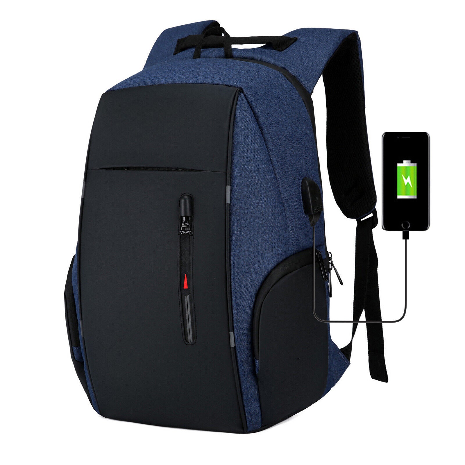 Waterproof Laptop Backpack 17" Travel Rucksack School Bag with USB Charging Port