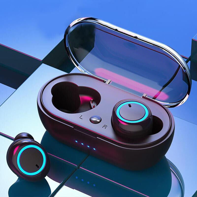 Waterproof Bluetooth 5.0 Wireless Earbuds Headphone Headset Noise Cancelling TWS Bluetooth Wireless Earbuds with Microphone- Stereo Sound in-Ear Bluet
