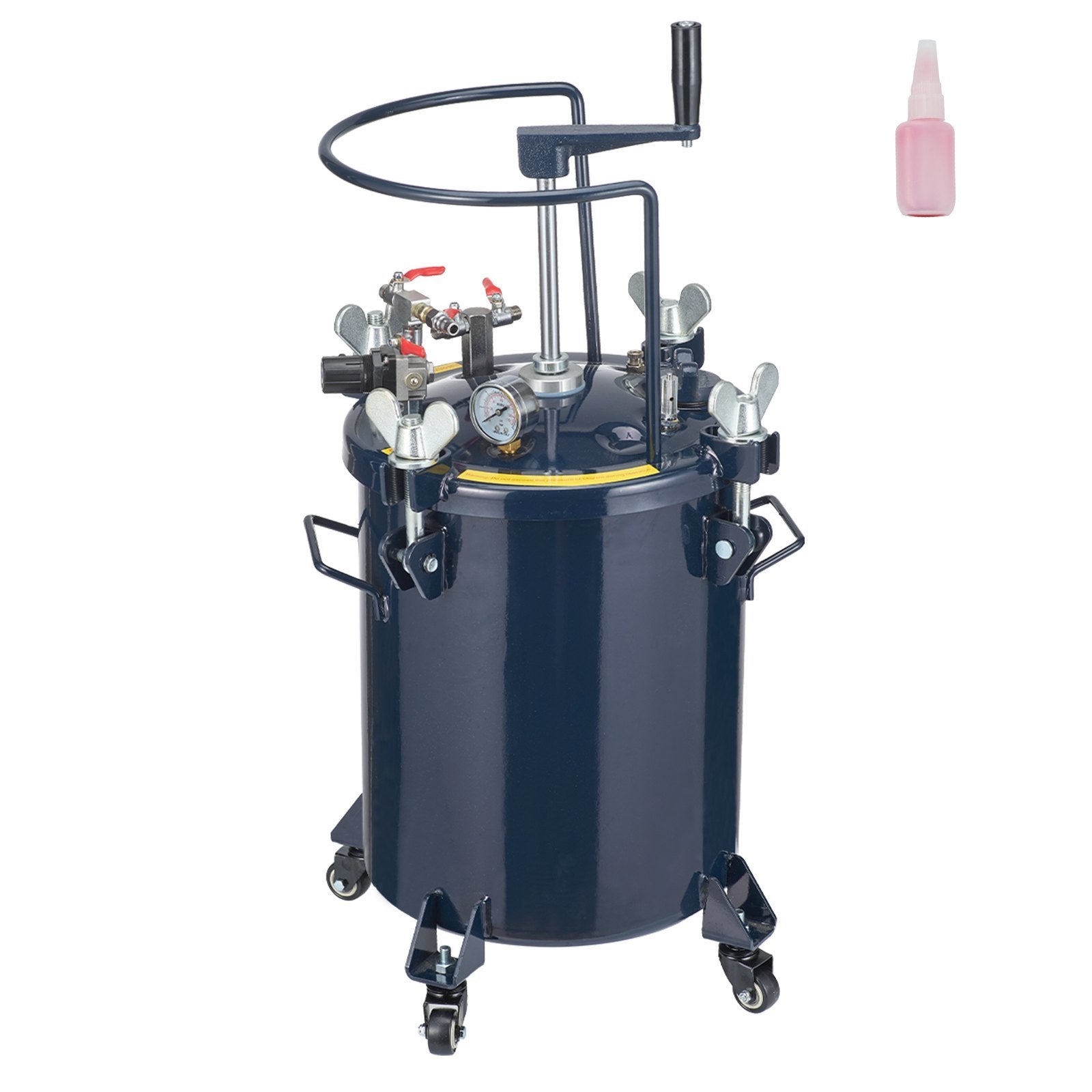 VEVOR Spray Paint Pressure Pot Tank, 30L/8gal Air Paint Pressure Pot with Manual Mixing Agitator, Leak Repair Sealant for Industry Home Decor Architec
