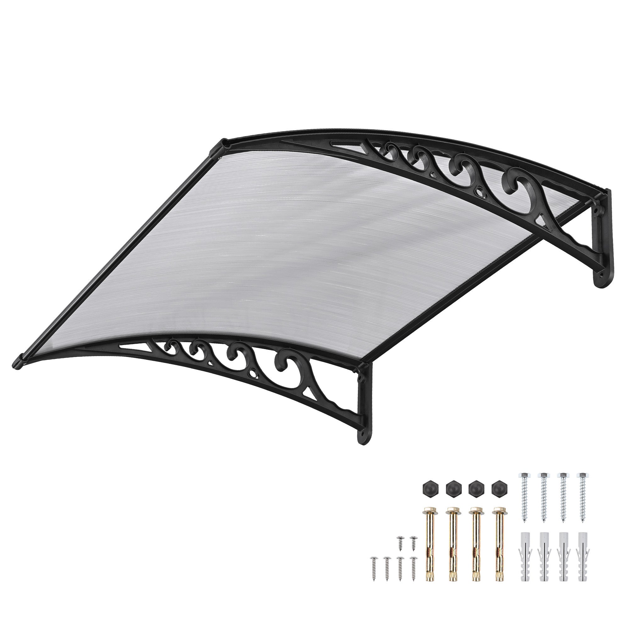 100x100 5mm PC Hollow Sheet Awning