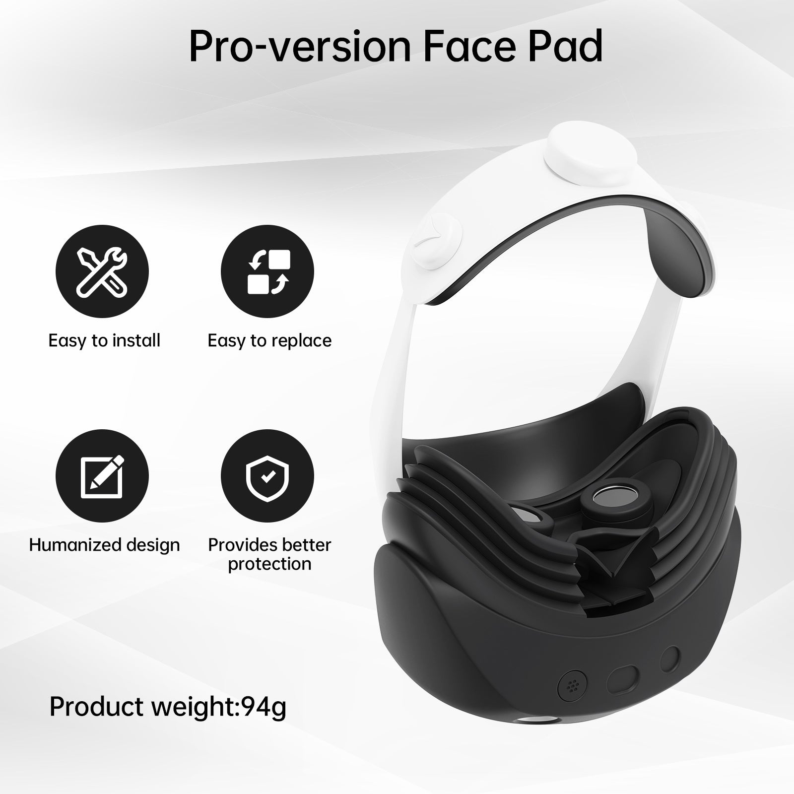 ps vr2 accessories Compatible for Playstation VR2 Face Cover with VR Shell Protective Cover,Face Cushion Cover, Controller Thumb Grips, Cable Bundling