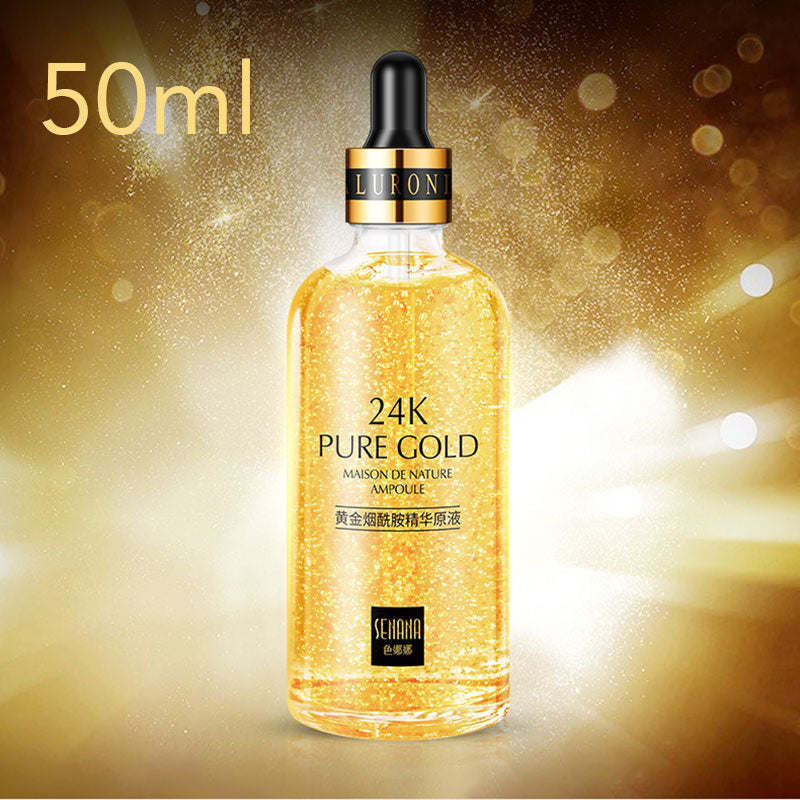 24k Yellow Gold Face Serum Anti Aging Serum Facial Lifting Collagen Essence Skin Care Whitening Acido Hialuronico Moisturizing