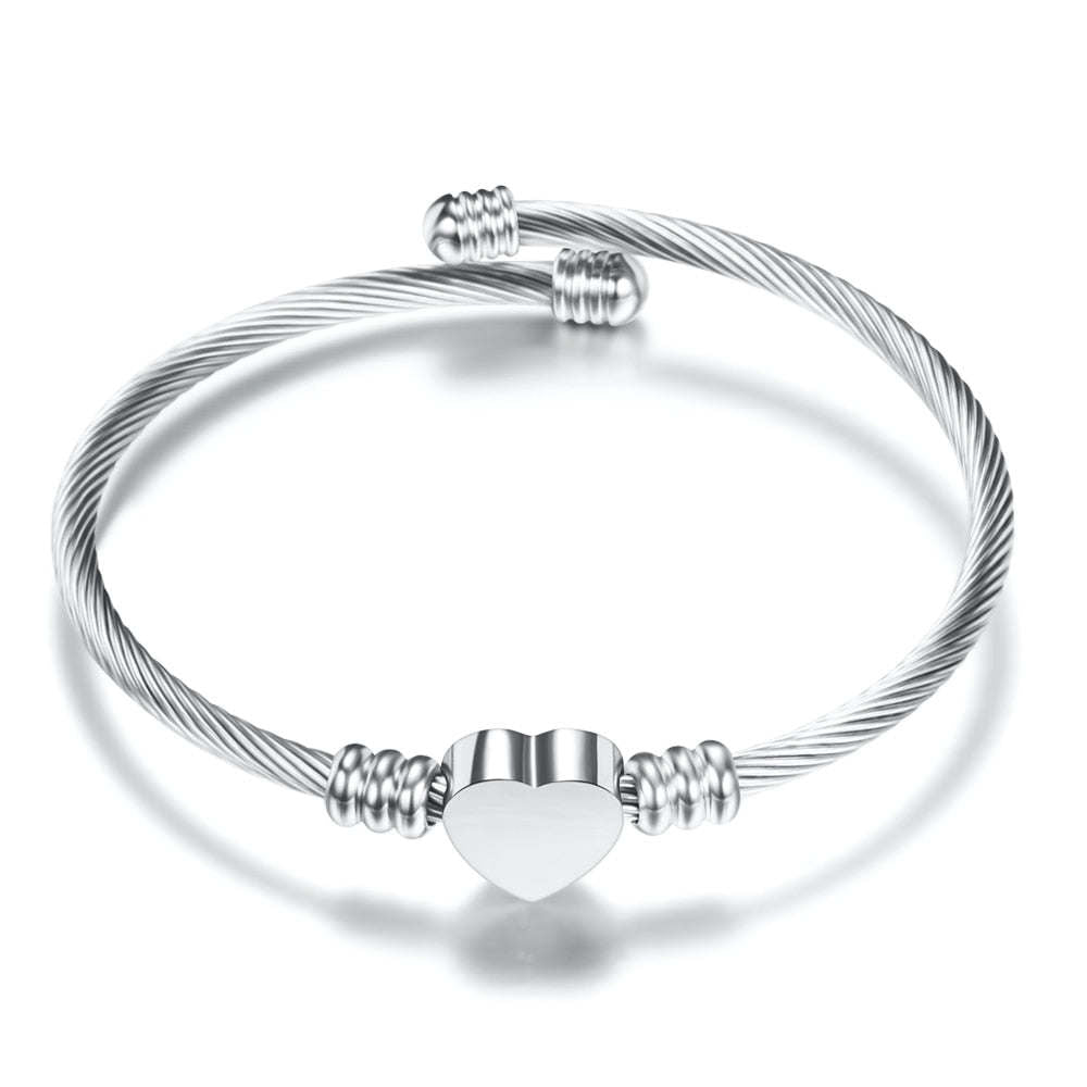 3 Colors lockable Braclets Bangles For Women Hot Selling Brand Jewelry 316L Stainless Steel Bracelet and Bangle Adjustable