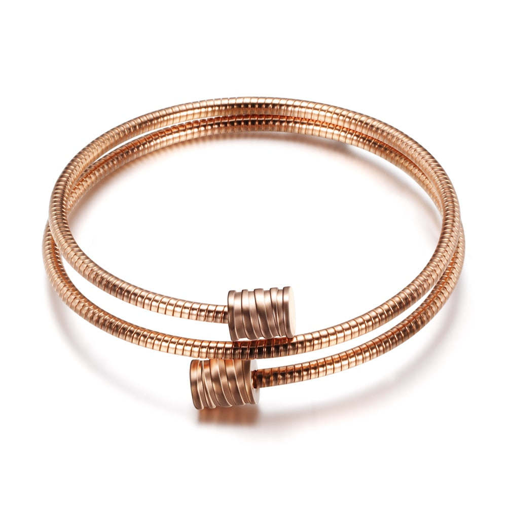 3 Colors lockable Braclets Bangles For Women Hot Selling Brand Jewelry 316L Stainless Steel Bracelet and Bangle Adjustable
