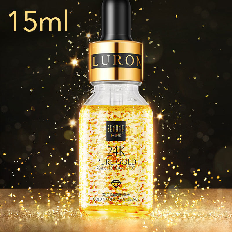 24k Yellow Gold Face Serum Anti Aging Serum Facial Lifting Collagen Essence Skin Care Whitening Acido Hialuronico Moisturizing