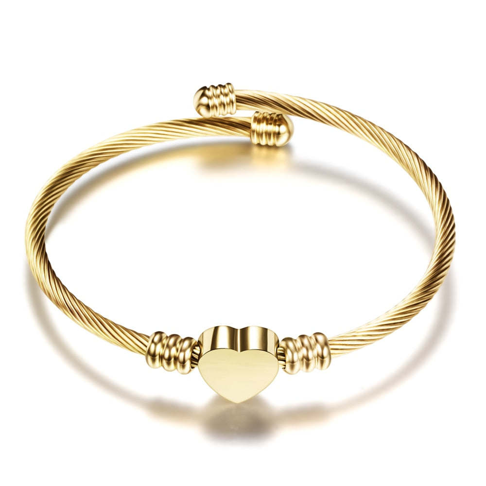 3 Colors lockable Braclets Bangles For Women Hot Selling Brand Jewelry 316L Stainless Steel Bracelet and Bangle Adjustable