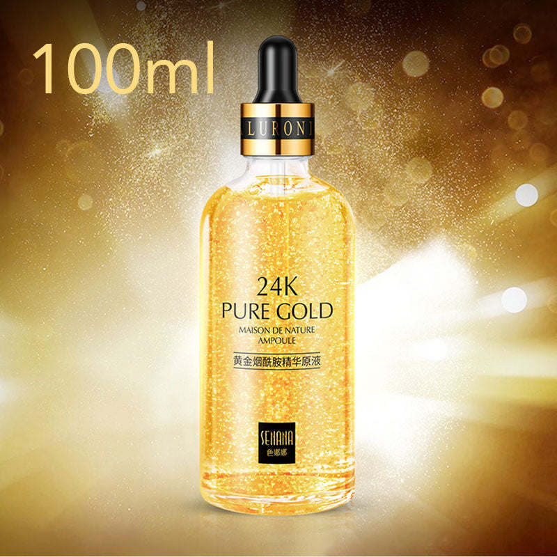 24k Yellow Gold Face Serum Anti Aging Serum Facial Lifting Collagen Essence Skin Care Whitening Acido Hialuronico Moisturizing