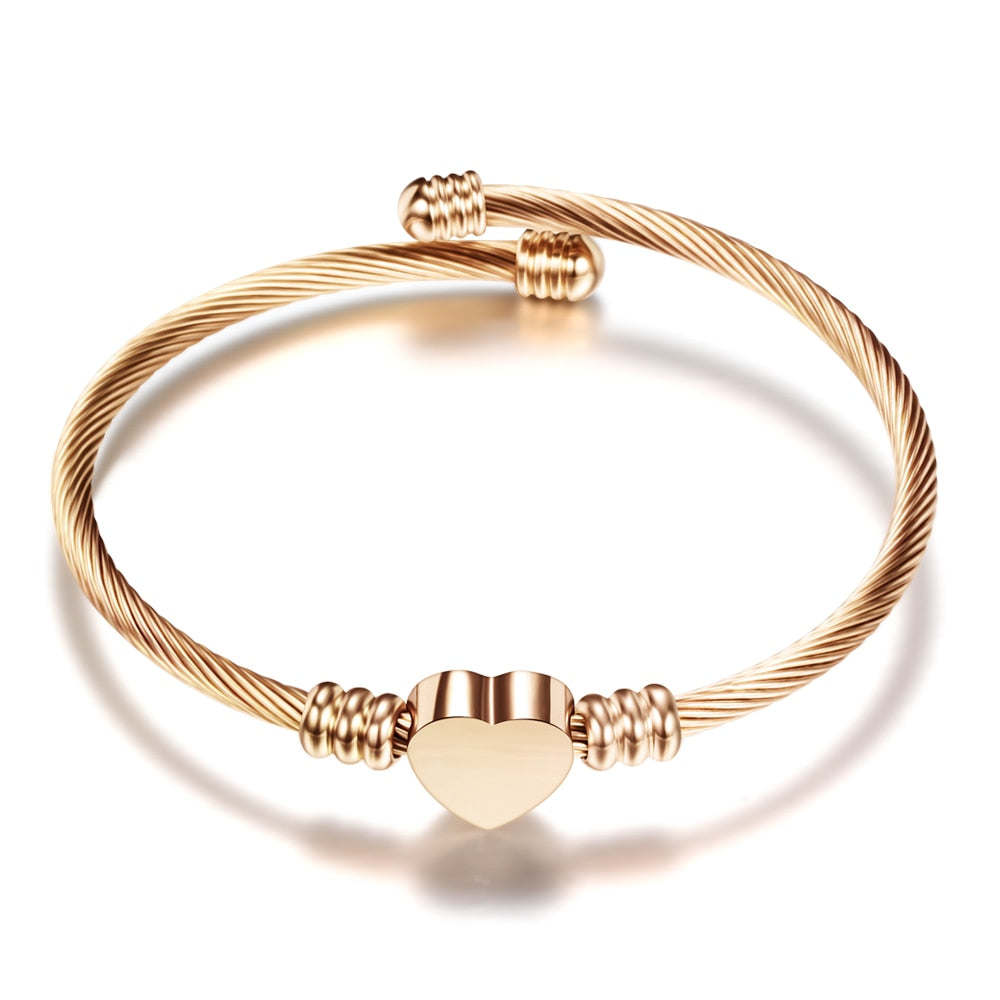 3 Colors lockable Braclets Bangles For Women Hot Selling Brand Jewelry 316L Stainless Steel Bracelet and Bangle Adjustable