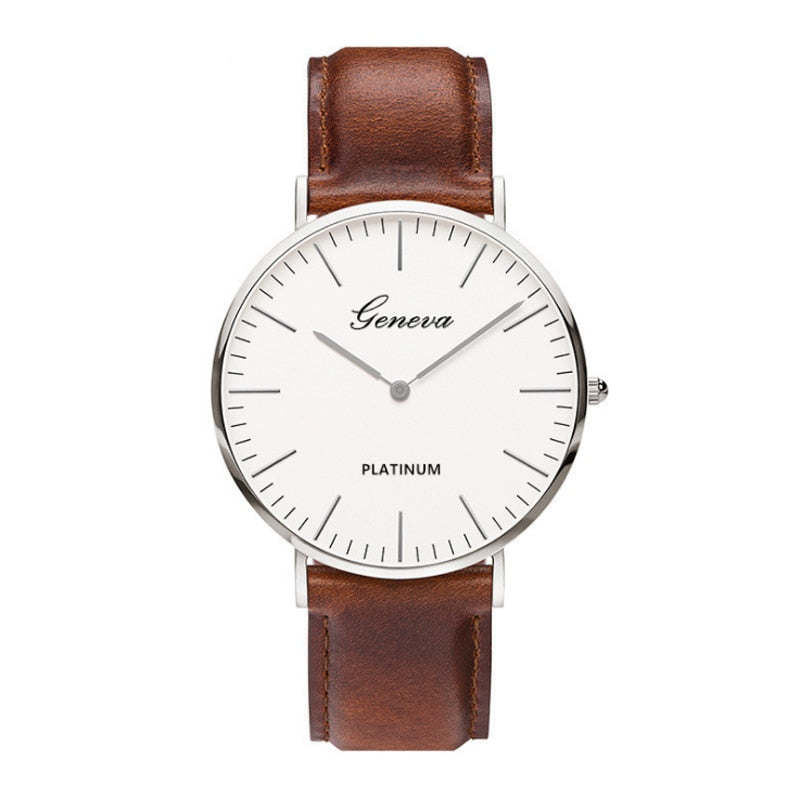 2024 Men's Watch Fashion Casual Ultra Thin Watches Simple Men Business Leather Quartz Wristwatch Clock Luxury