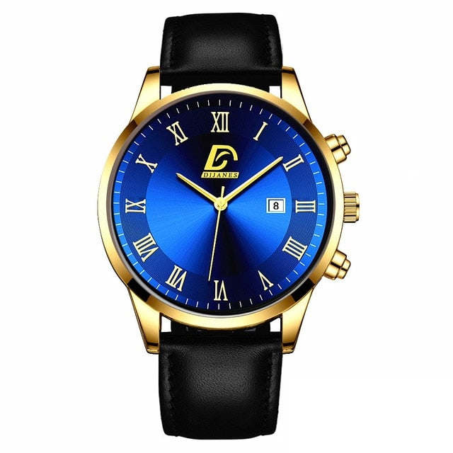 2023 Luxury Fashion Men's Minimalist Watches Luxury Stainless Steel Mesh Belt Quartz Watch Men Business Casual Clock reloj hombre