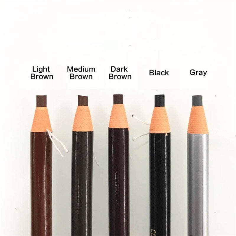 5pcs/Set Eyebrow Pencil Makeup Eyebrow Enhancers Cosmetic Art Waterproof Tint Stereo Types Coloured Beauty Tools